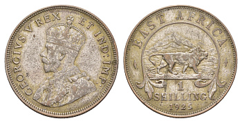 Британская Восточная Африка 1 шиллинг 1925 Георг V (1910-1936) KM 21 серебро 4654-1251