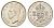 Великобритания 2 шиллинга (флорин) 1944 Георг VI (1936-1952) KM 855, Spink 4081 серебро UNC 1519-1442