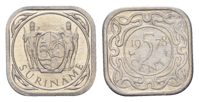 Суринам 5 центов 1978 KM 12.1a алюминий UNC 3458-1226