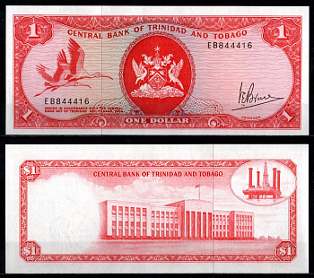 Тринидад и Тобаго 1 доллар 1964 Pick 30 a бумага UNC (пресс) 7191-1-3-1