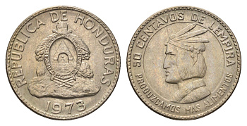 Гондурас 50 сентаво 1973 ФАО, год-тип KM 82 медно-никель UNC 4666-735