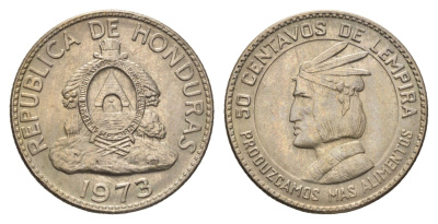 Гондурас 50 сентаво 1973 ФАО, год-тип KM 82 медно-никель UNC 4666-735