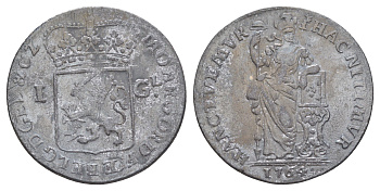 Нидерланды, Голландская республика, Утрехт 1 гульден 1764 KM 102 серебро 603-1112