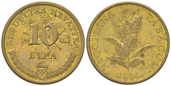Хорватия 10 лип 2006 четный год KM 16 сталь плакированная латунью    4124-1153