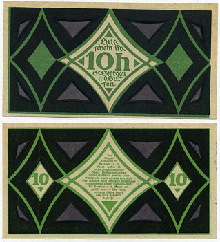 Австрия, Санкт-Георген 10 геллеров 1920 нотгельд, земля Зальцбург   бумага  UNC (пресс) 8614-28-4-2