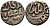 Индия 2 гани 1266-1287 AD Делийский Султанат, Ghiyath al-Din Balban биллон 192-724