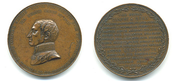 Россия медаль 1837 медик Иоганн Рюль, 50 лет службы Дьяков 538.1 (R2) бронза 1072-2-33