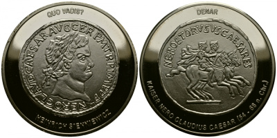 ИТАЛИЯ МЕДАЛЬ НЕРОН КЛАВДИЙ ЦЕЗАРЬ АВГУСТ ГЕРМАНИК 54-68 гг 1077-3-42