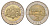 Латвия 2 лата 1999 корова KM 38 биметалл 4652-953