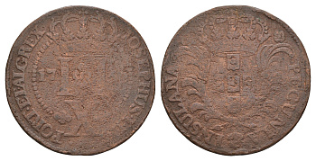 Португалия, Азорские острова 10 реалов 1750 KM 2 медь 413-2511