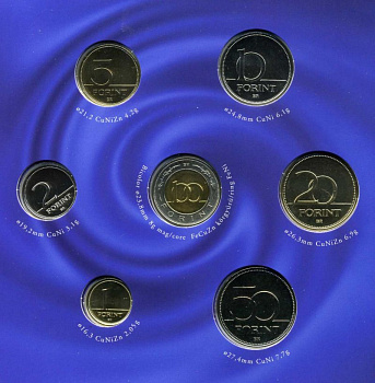 ВЕНГРИЯ БАНКОВСКИЙ НАБОР ИЗ 8 МОНЕТ 2007 UNC Ш5