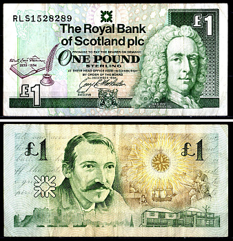 Шотландия 1 фунт 1994 Pick 358 a бумага 7551-43-2-1