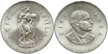 Ирландия 10 шиллингов 1966 50 лет Пасхального восстания 1916 года KM 18 серебро 650-1733