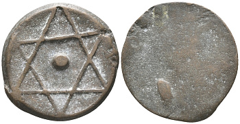 МАРОККО 2 ФАЛУСА ND SIDI MOHAMMED IV (1276-1290) (1859-1873), MINTMARK MARRAKESH бронза 34-556