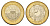 Колумбия 1000 песо 2012 KM 299 биметалл UNC 4165-243