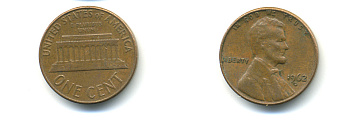 США 1 ЦЕНТ 1962 D, ЛИНКОЛЬН KM 201 медь цинк 179-312