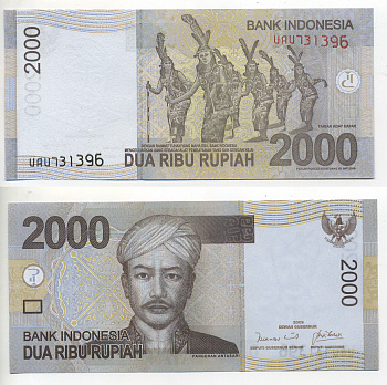 ИНДОНЕЗИЯ 2000 РУПИЙ 2009 Pick 148a бумага UNC (ПРЕСС) 6294-50-4