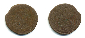 РОССИЯ 1 КОПЕЙКА 17XX медь 61-246