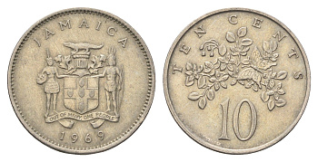 Ямайка 10 центов 1969 KM 47 медно-никель 4663-932