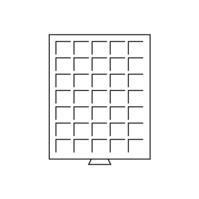 Бокс для монет на 35 ячеек диаметром до 35 мм. Leuchtturm. 315905
