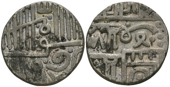 Индия, Наванагар (Nawanagar) 1 кори (kori) ND AH(9)78, frozen KM 10 серебро 1521-532