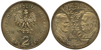 Польша 2 злотых 2011 серия история польской музыки, Ежи Васовский KM 801 латунь 111-446