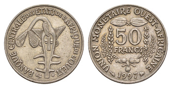 Западная Африка (BCEAO) 50 франков 1997 KM 6 медно-никель 4655-829