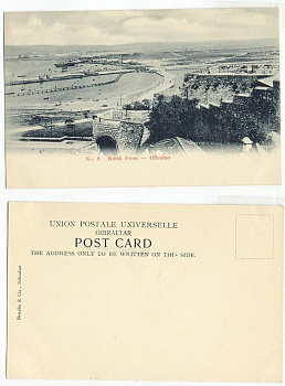 ГИБРАЛТАР ОТКРЫТКА, ПОЧТОВАЯ КАРТОЧКА, СЕВЕРНЫЕ УКРЕПЛЕНИЯ - до 1917 153-14-12