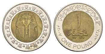 Египет 1 фунт 2007 сфинкс KM 940a биметалл 4660-1037