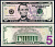 США 5 долларов 2013 Pick 539 бумага UNC (пресс) 7199-21-2