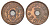Дания 5 эре 1929 N, Кристиан X (1912-1947) KM 828 бронза 4700-834