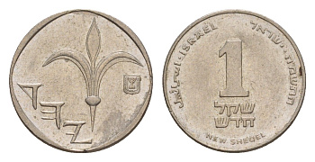 Израиль 1 новый шекель 1985 JE 5745 KM 160 медно-никель 4640-732