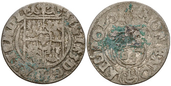 Польша 3 полкера (3 полторака - 1 крейцер) ND (1620-1627) Сигизмунд III Ваза (1587-1632) KM 41 серебро 4158-814