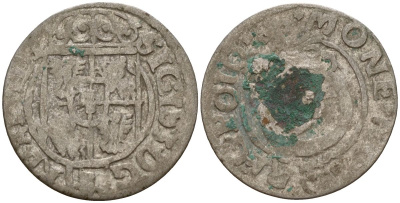 Польша 3 полкера (3 полторака - 1 крейцер) ND (1620-1627) Сигизмунд III Ваза (1587-1632) KM 41 серебро 4158-1149