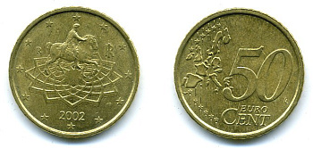 ИТАЛИЯ 50 ЕВРОЦЕНТОВ 2002 29-1236