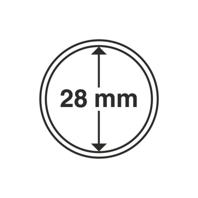 Капсулы круглые – 28 мм, упаковка 10 шт. Leuchtturm. 312236