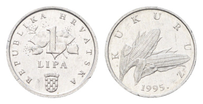 Хорватия 1 липа 1995 нечетный год KM 3 алюминий aUNC 4659-656