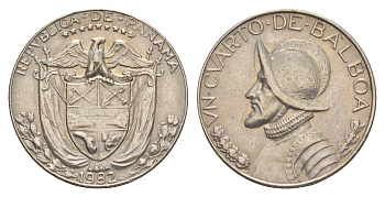 Панама 1/4 бальбоа (25 сентесимо) 1982 KM 11.2a медь плакированная медно-никелем 4642-651