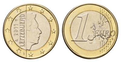 Люксембург 1 евро 2011 KM 92 биметалл UNC 33-1223