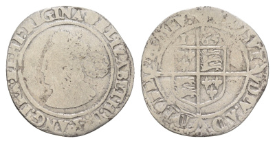 Англия 6 пенсов 1565 Елизавета I (1558-1603) North 1997, Spink 2561 серебро 4127-411