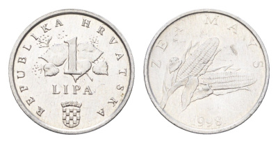 Хорватия 1 липа 1998 редкий год, четный год KM 12 алюминий UNC 4659-658