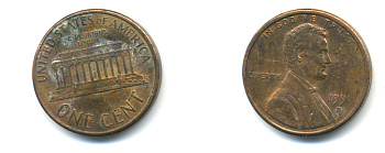 США 1 ЦЕНТ 1991 D, ЛИНКОЛЬН KM 201b цинк плакированный медью 179-436