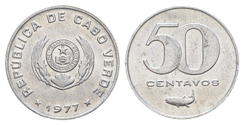 Кабо-Верде 50 сентаво 1977 KM 16 алюминий UNC 4654-417