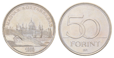 Венгрия 50 форинтов 2006 KM 789 латунь плакированная медно-никелем UNC 3459-1154