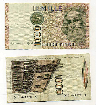 Италия 1000 лир 1982 Дворец дожеи?, Марко Поло Pick 109b 6287-19-2-2