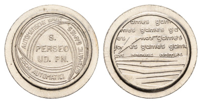 Италия жетон для равлечений Луиджи, диаметр 24 мм, вес 5,5 гр нержавеющая сталь 4670-836