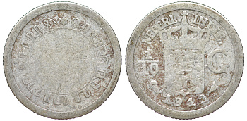 Нидерландская Восточная Индия 1/10 гульдена 1912 KM 311 серебро 4178-228