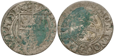 Польша 3 полкера (3 полторака - 1 крейцер) ND (1620-1627) Сигизмунд III Ваза (1587-1632) KM 41 серебро 4158-1213