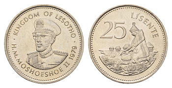 Лесото 25 лисенте 1979 KM 20 медно-никель UNC 4674-1238