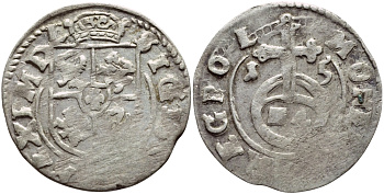 ПОЛЬША 1/24 ТАЛЕРА 1623 СИГИЗМУНД III (1587-1632) KM 15 серебро 3896-824